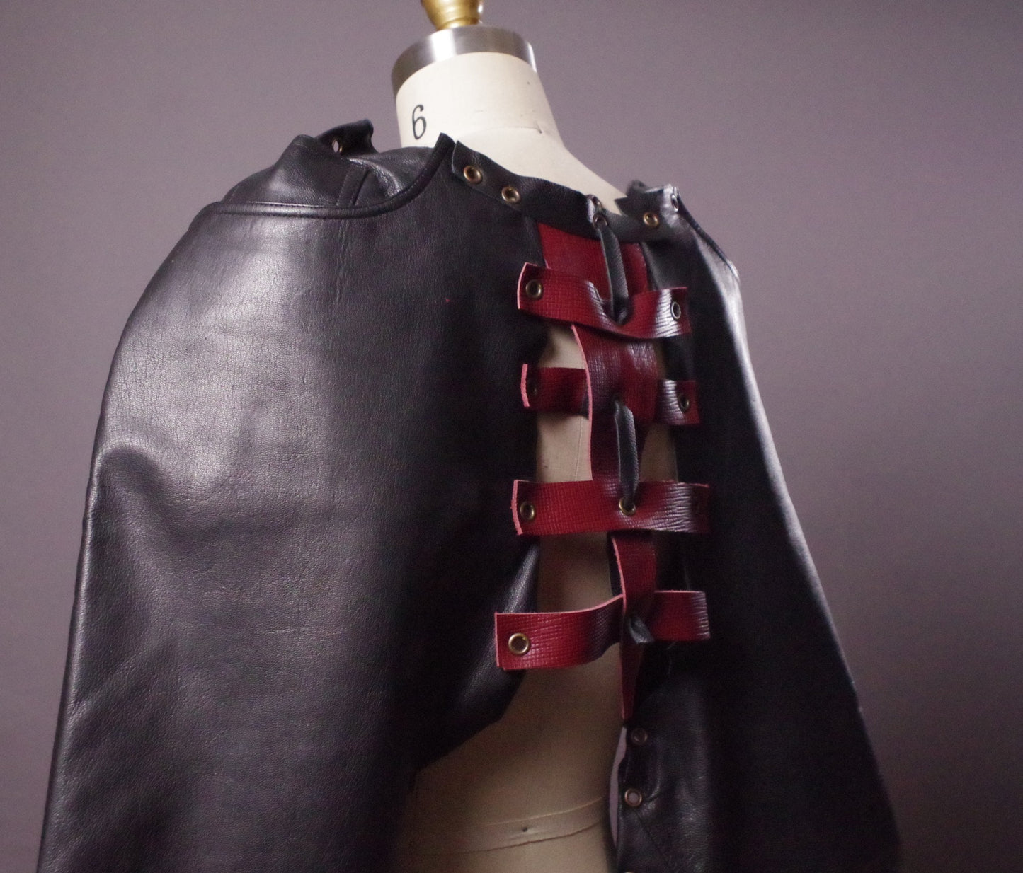 Goth Leather Jacket, Women Leather Crop Jacket, Bolero Leather Jacket, Alternative Fashion