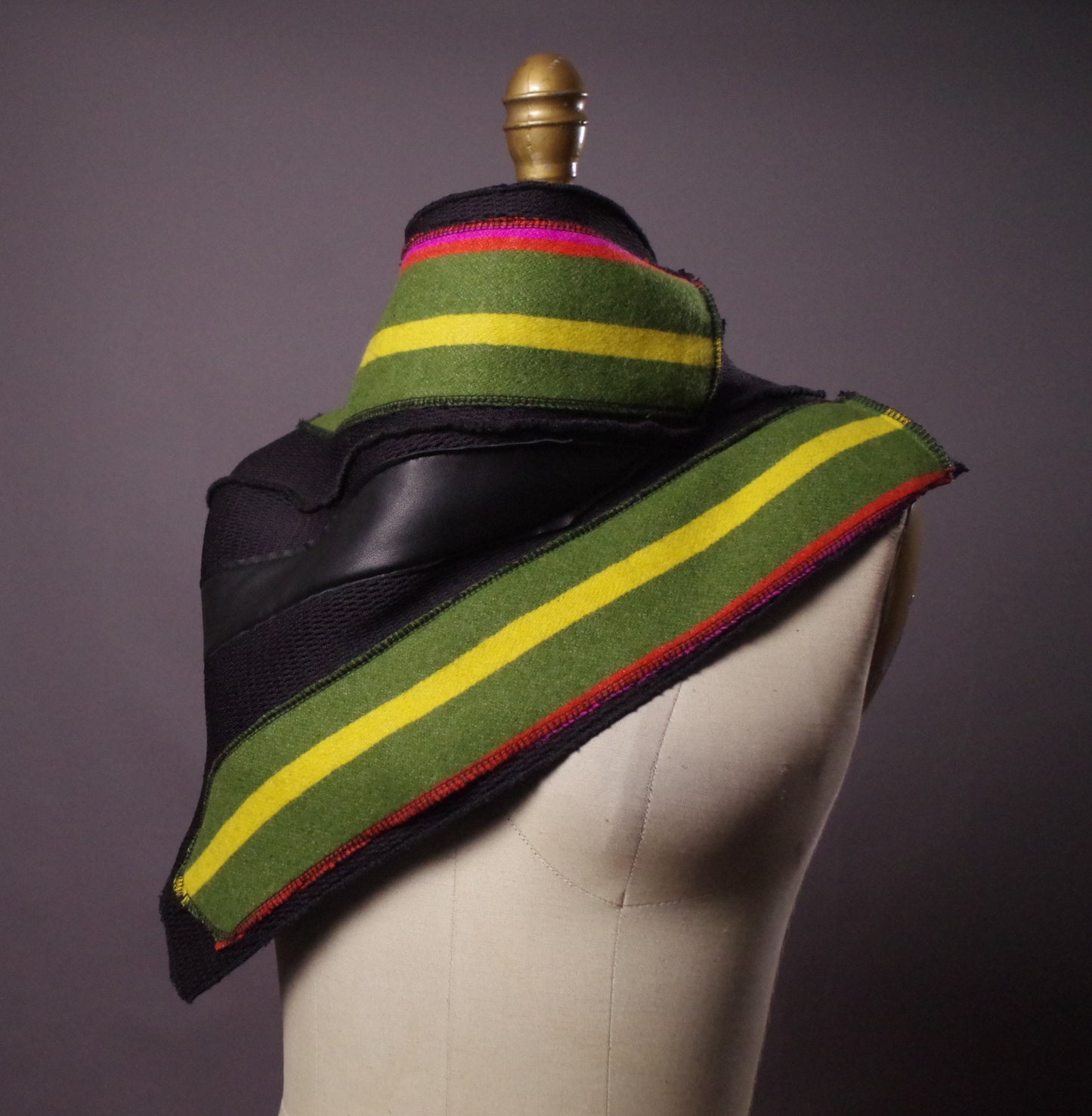Alpaca Neck Warmer, Women Alpaca Scarf, Striped winter scarf, Fashion accessories