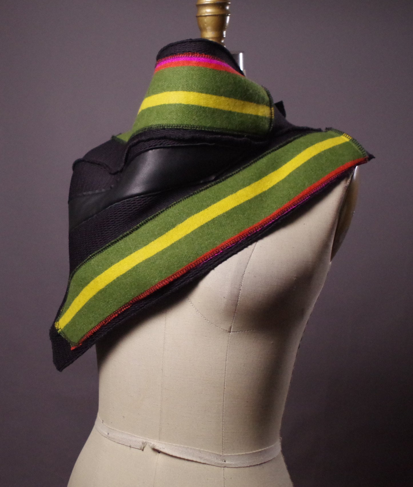 Alpaca Neck Warmer, Women Alpaca Scarf, Striped winter scarf, Fashion accessories