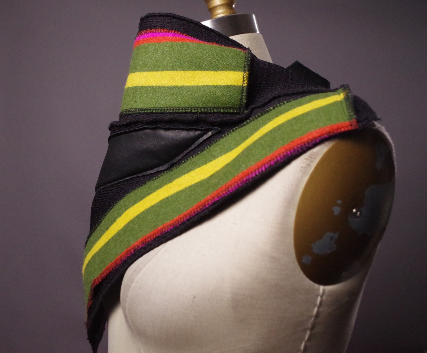 Alpaca Neck Warmer, Women Alpaca Scarf, Striped winter scarf, Fashion accessories