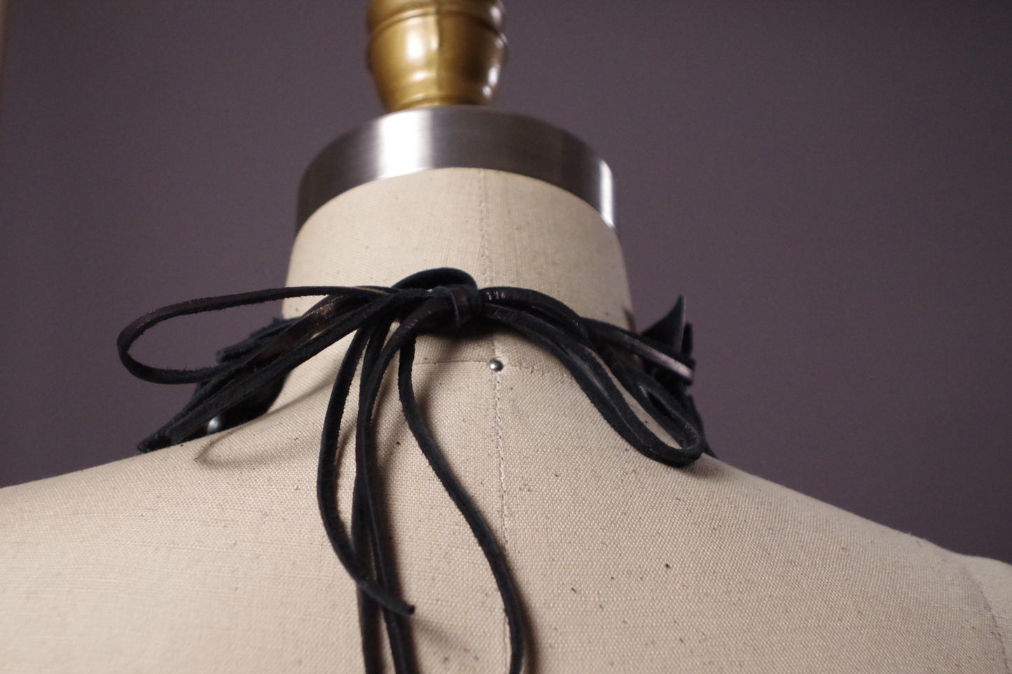 Beaded Choker, Leather Choker Collar, South West Choker, Hippie choker collar