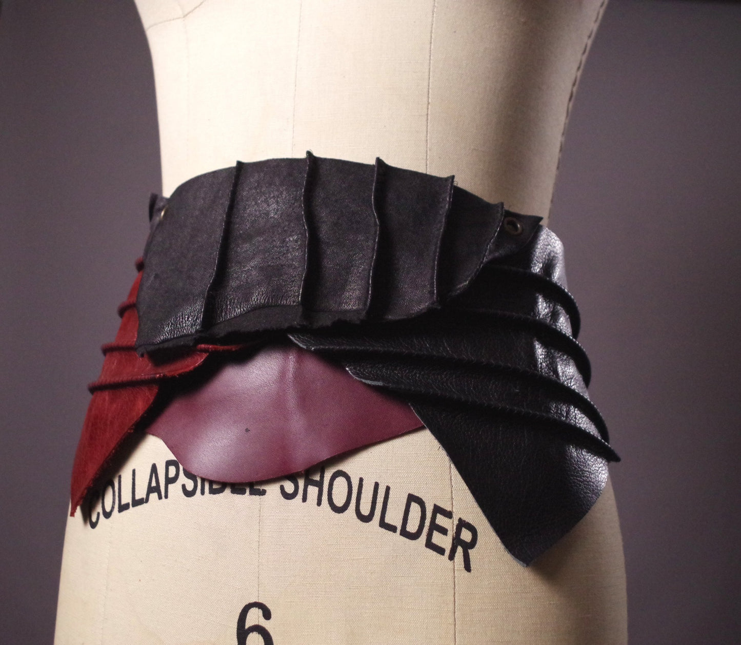 Genuine Leather Obi Burgundy Belt, Burgundy Leather Obi Belt, Women's Wrap Belt, Fashion Accessories