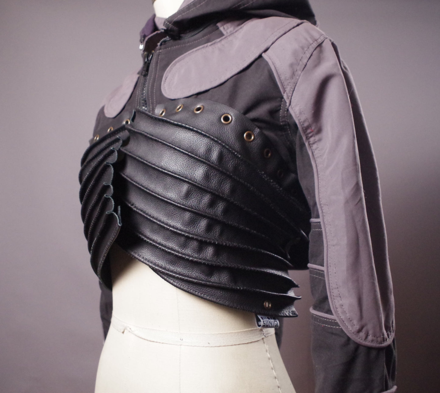 Cyberpunk women Jacket, OOAK leather jacket, Punk wear, Cyberpunk hoodie, Alternative Clothes