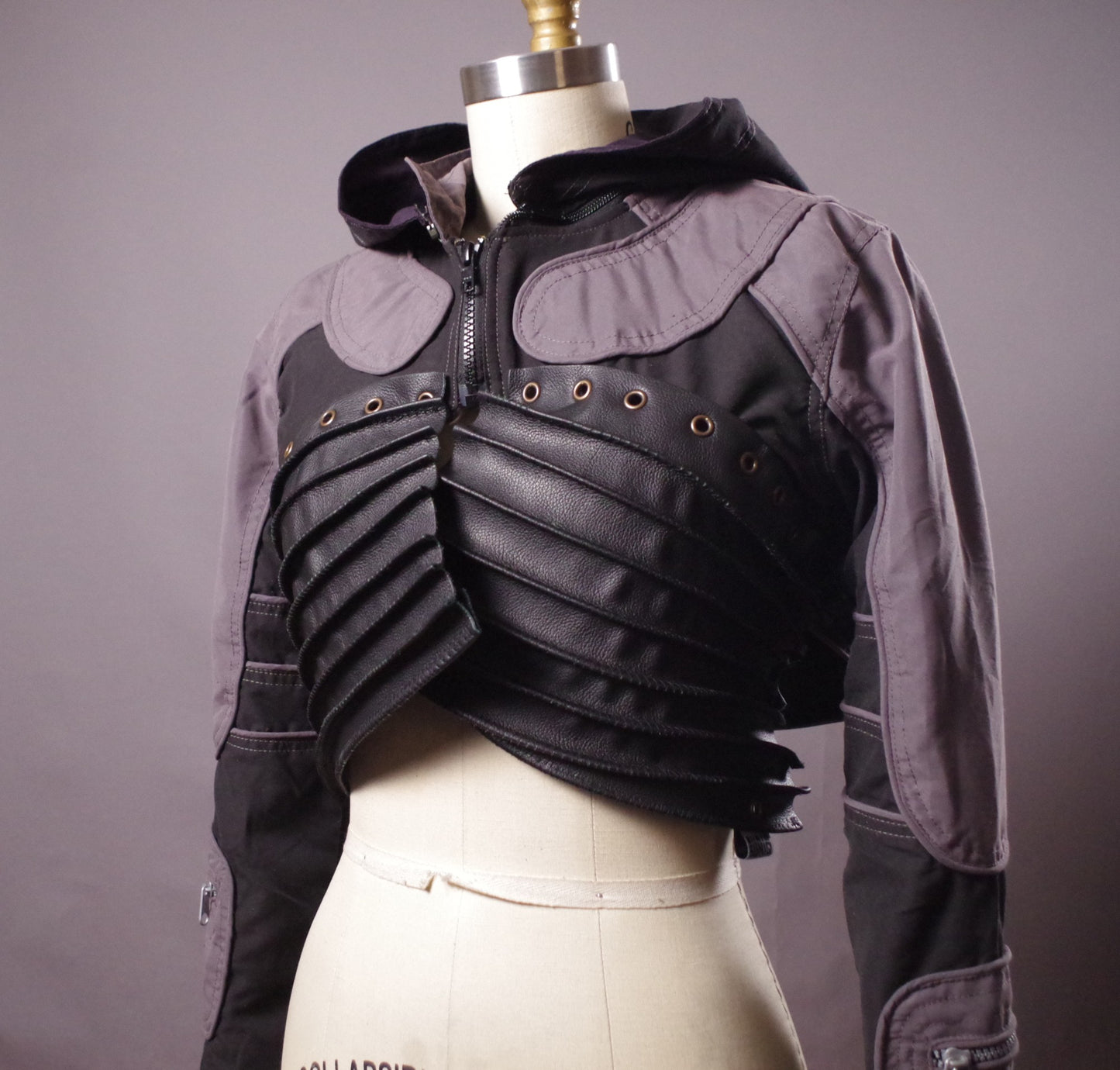 Cyberpunk women Jacket, OOAK leather jacket, Punk wear, Cyberpunk hoodie, Alternative Clothes