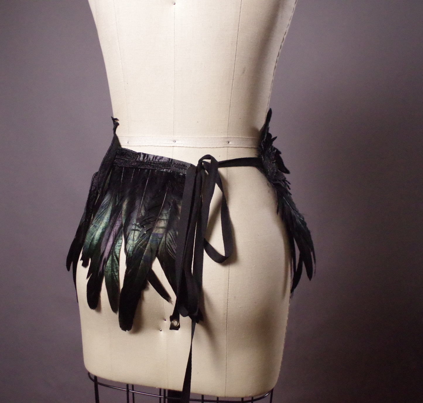 Feather Wings Top, Black Feather Top, Festival tops, Feather Accessories