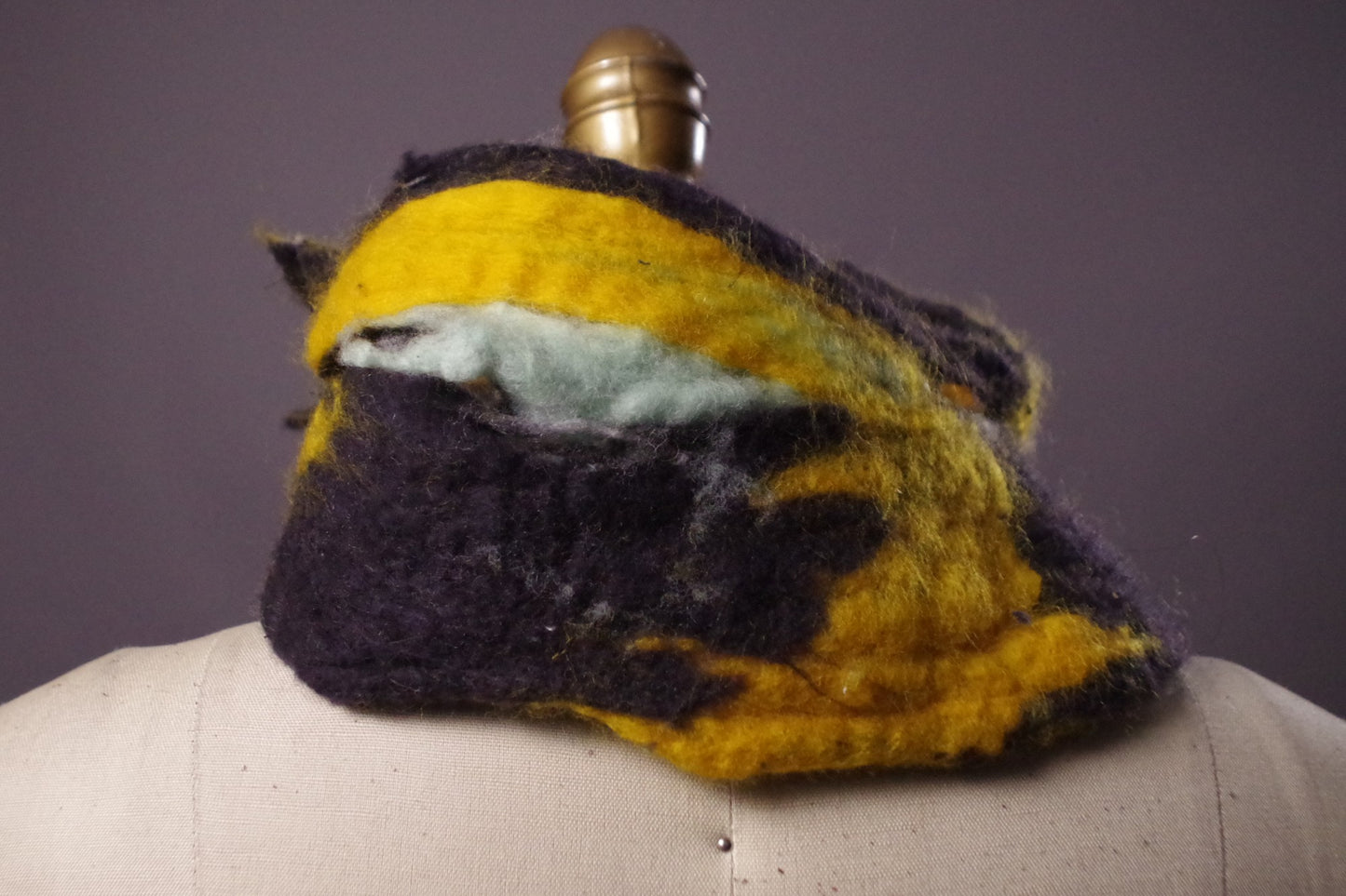 Hand Felted Merino wool cowl - Felted Cowl - Felted neck warmer - neck warmer scarf