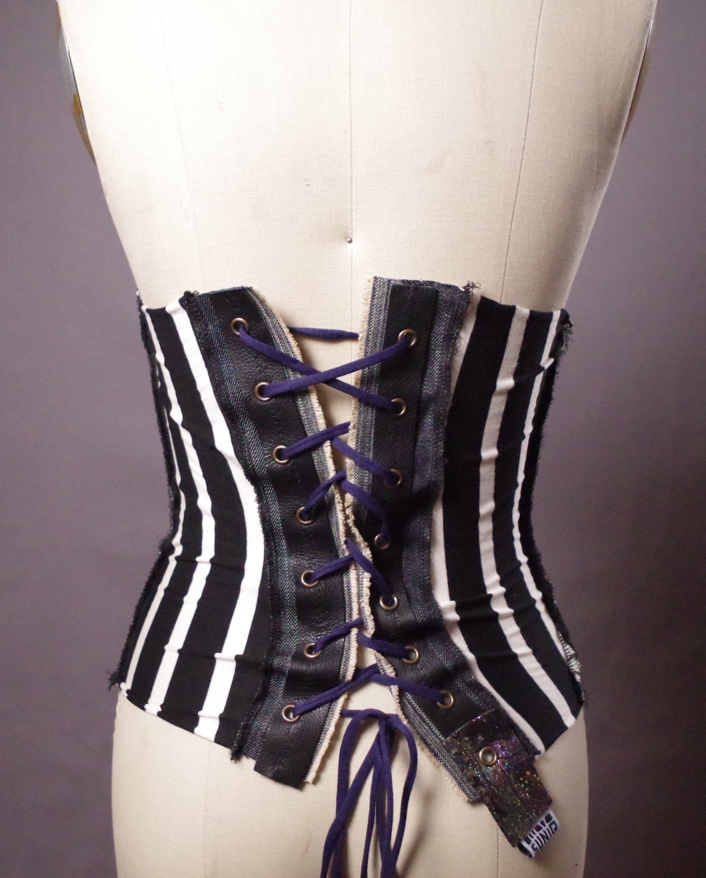Strapless Corset Top, Summer Crop Top, Upcycled clothing. Graffiti clothes