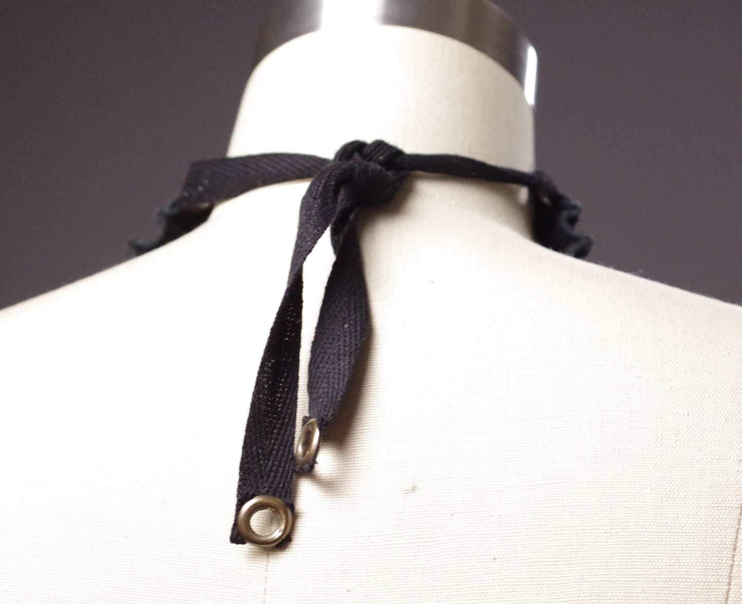 Leather Choker Necklace - Leather Choker Collar - Twisted Choker Collar