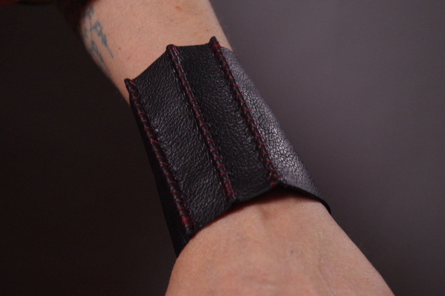 Twisted Leather Cuff Bracelets - Leather Cuff Bracelets - Leather Cuff - Black Leather Bracelet