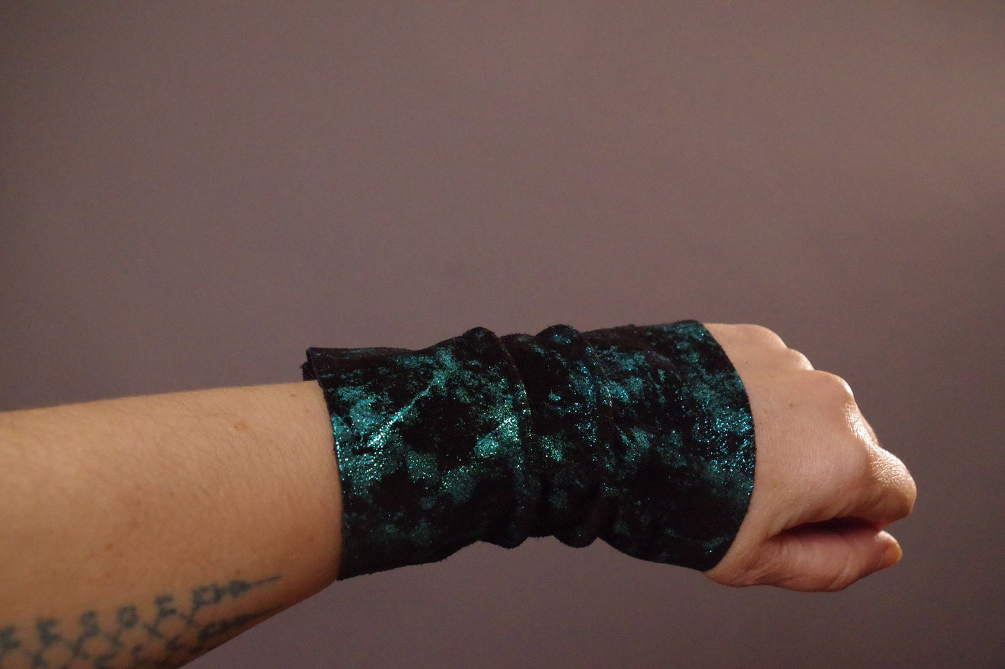 Sparkle Leather Cuff Bracelet - Leather Cuff Bracelet - Shiny Leather Cuff - Unique Leather Bracelet
