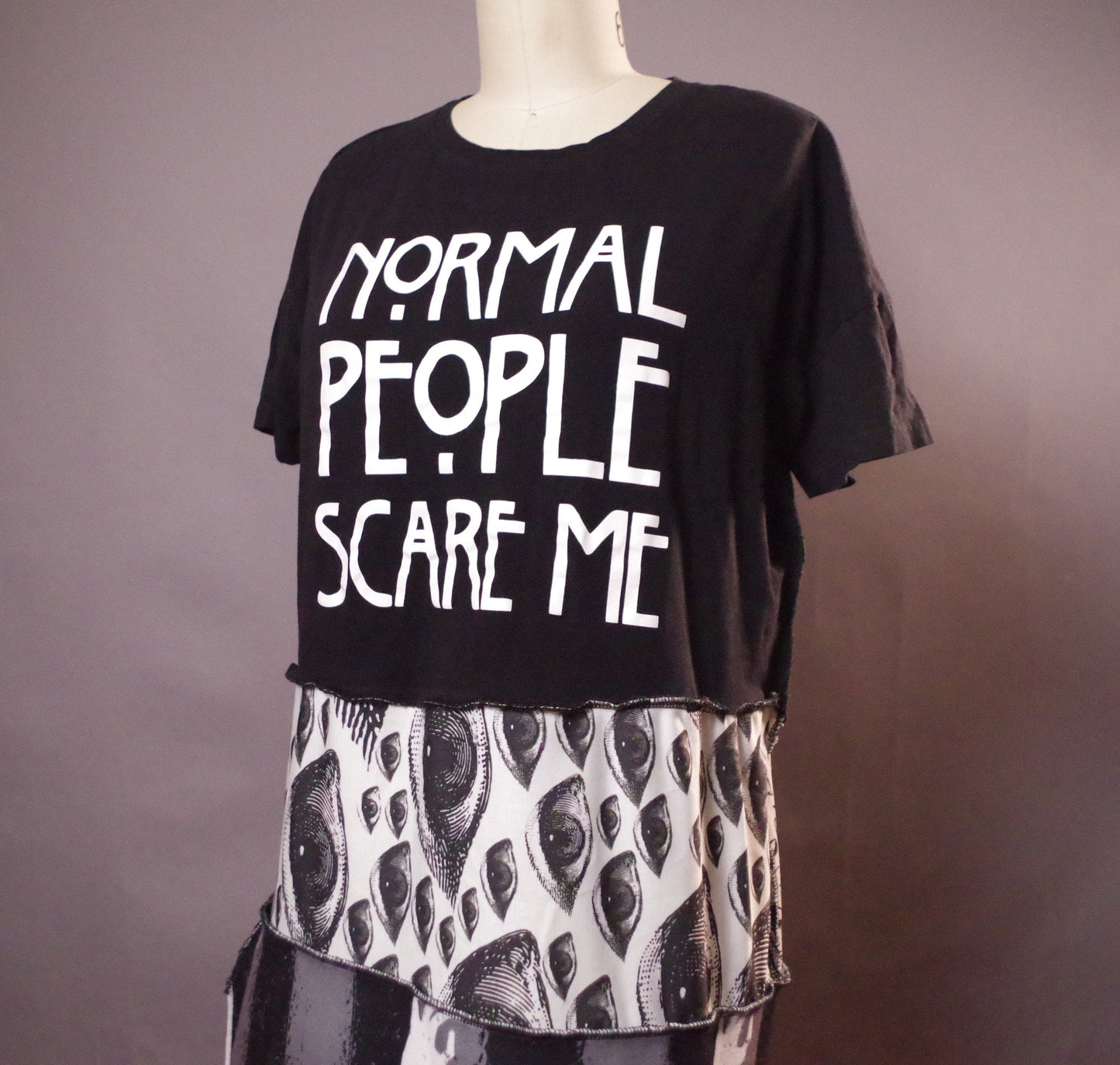 Spooky Halloween tshirt dress, Halloween tshirt, Eyes Clothing, Creepy Tshirt
