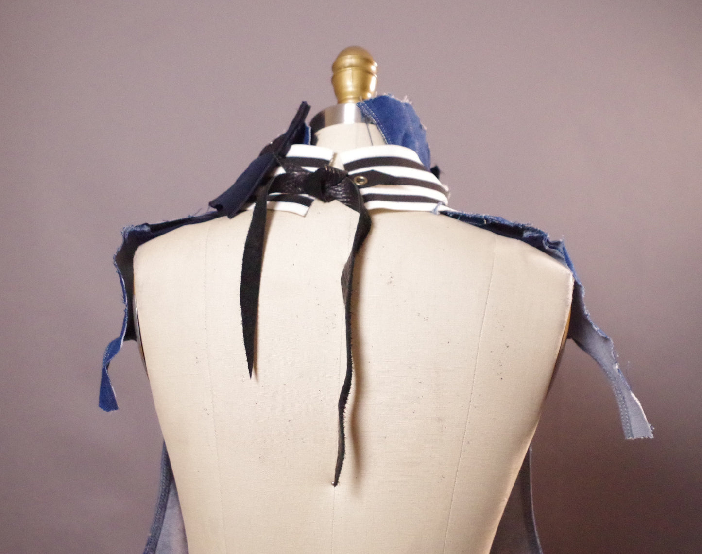 Up-cycled Jean Scarf, Jean neck warmer, Up-cycled Jeans