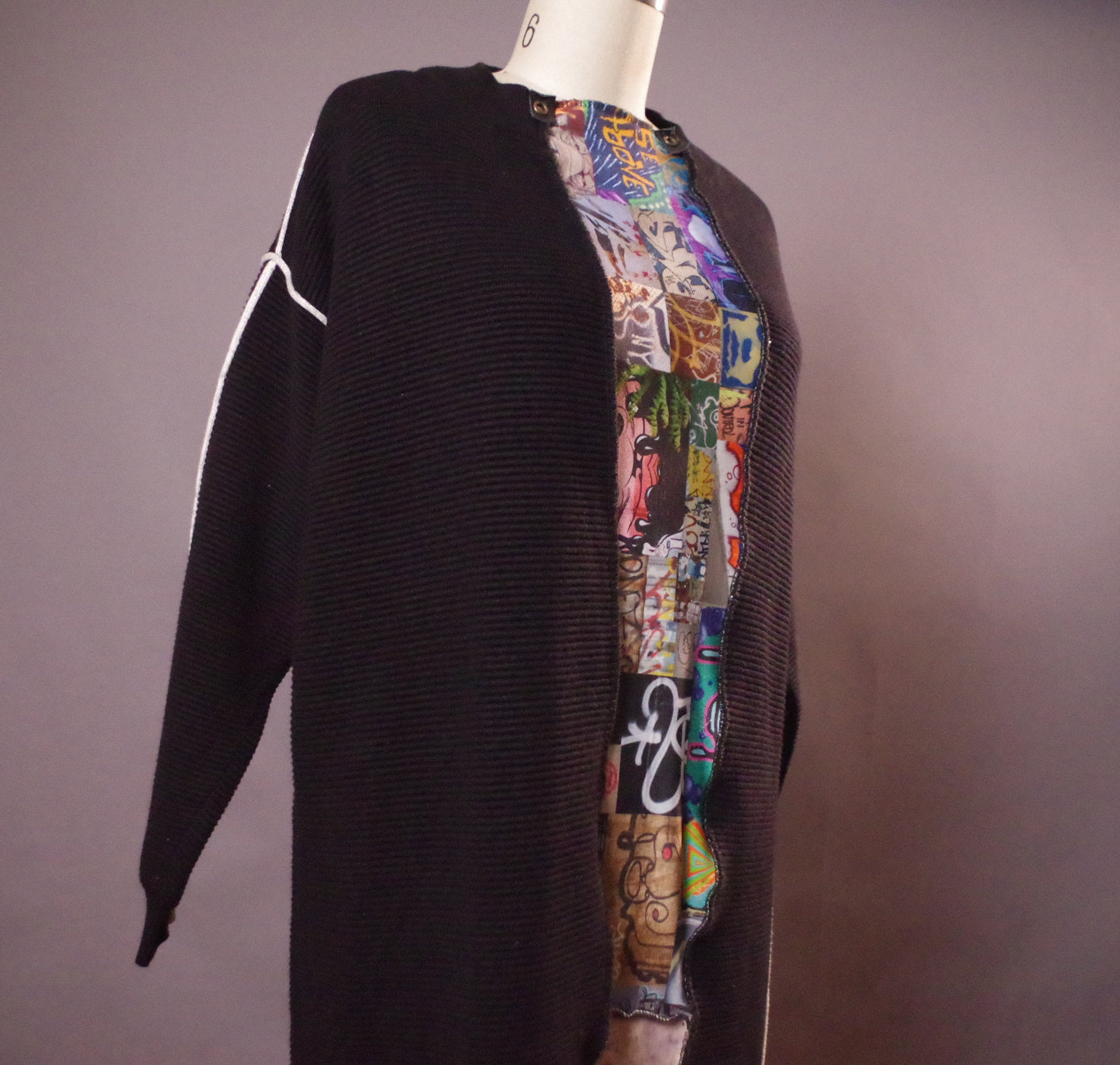 Unique Graffiti Dress, Up-cycled unique dress, Up-cycled Clothing Graffiti