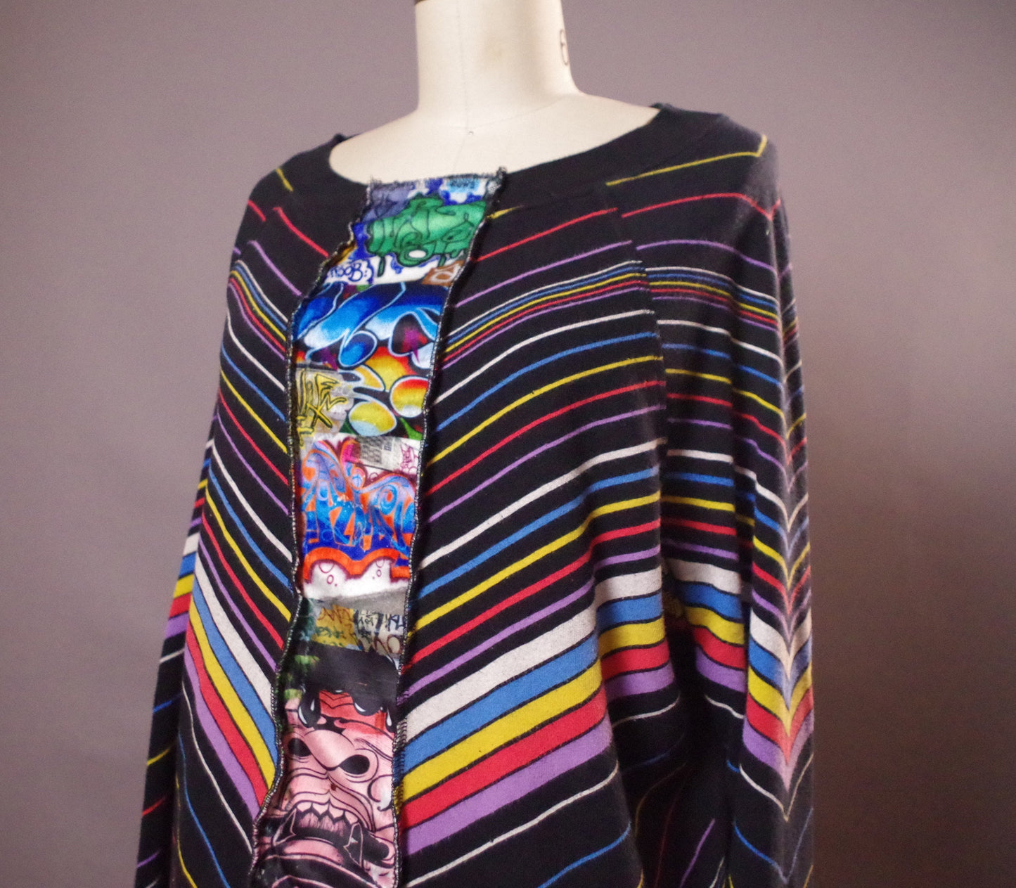 Graffiti rainbow sweatshirt, Colorful women sweatshirt, Pride sweatshirt
