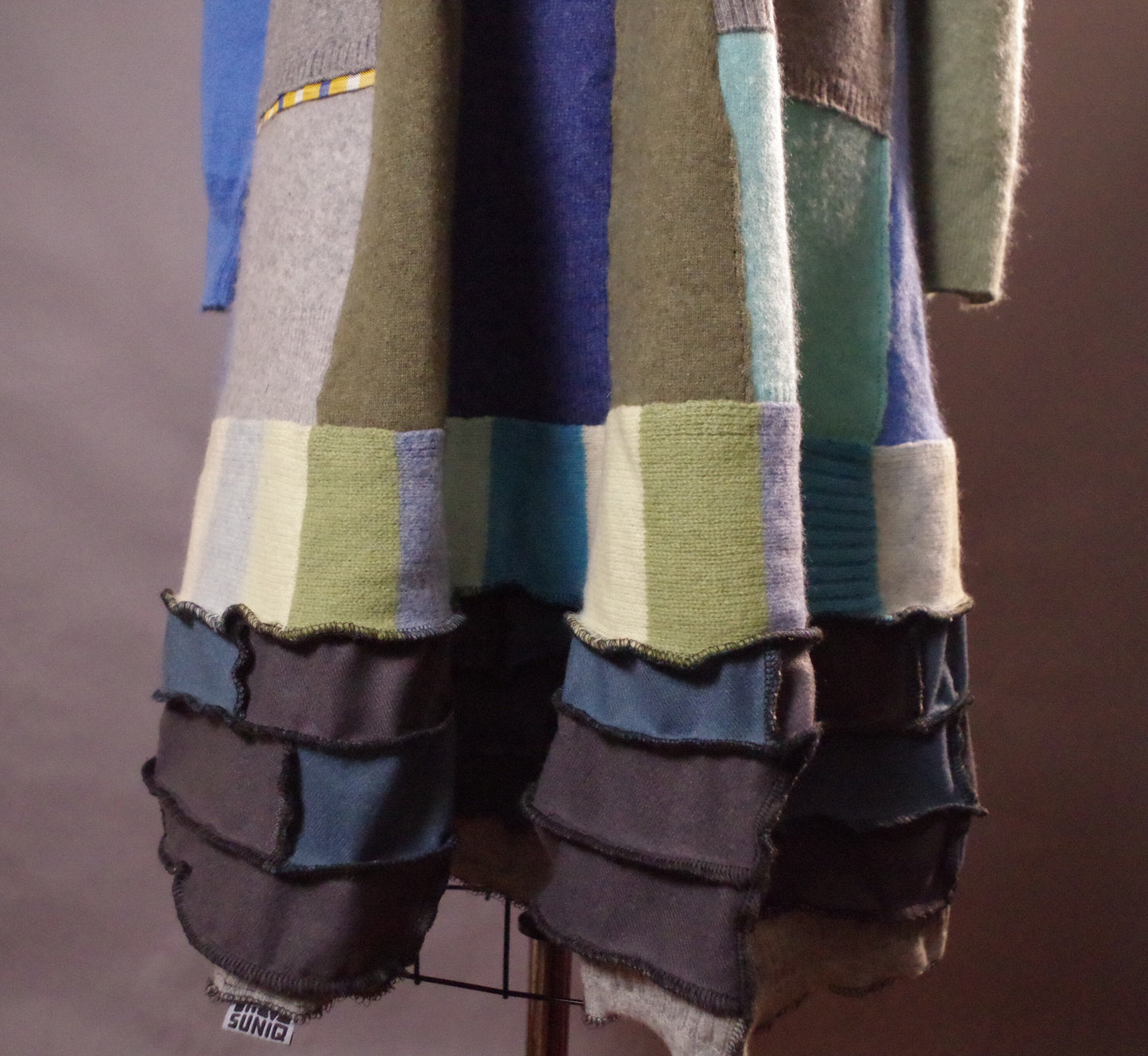 OOAK Cashmere Dress, Unique Long Cashmere Dress, Up-cycled Cashmere Dress, Up-cycled Clothing