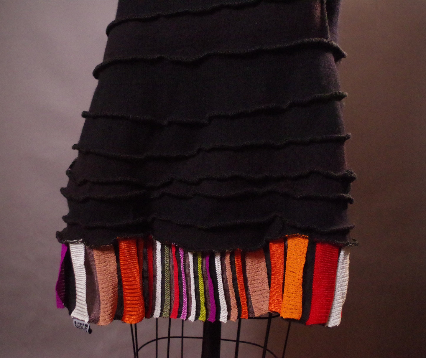 Art to wear dress, Unique cashmere dress, Up-cycled Clothing, One of a Kind