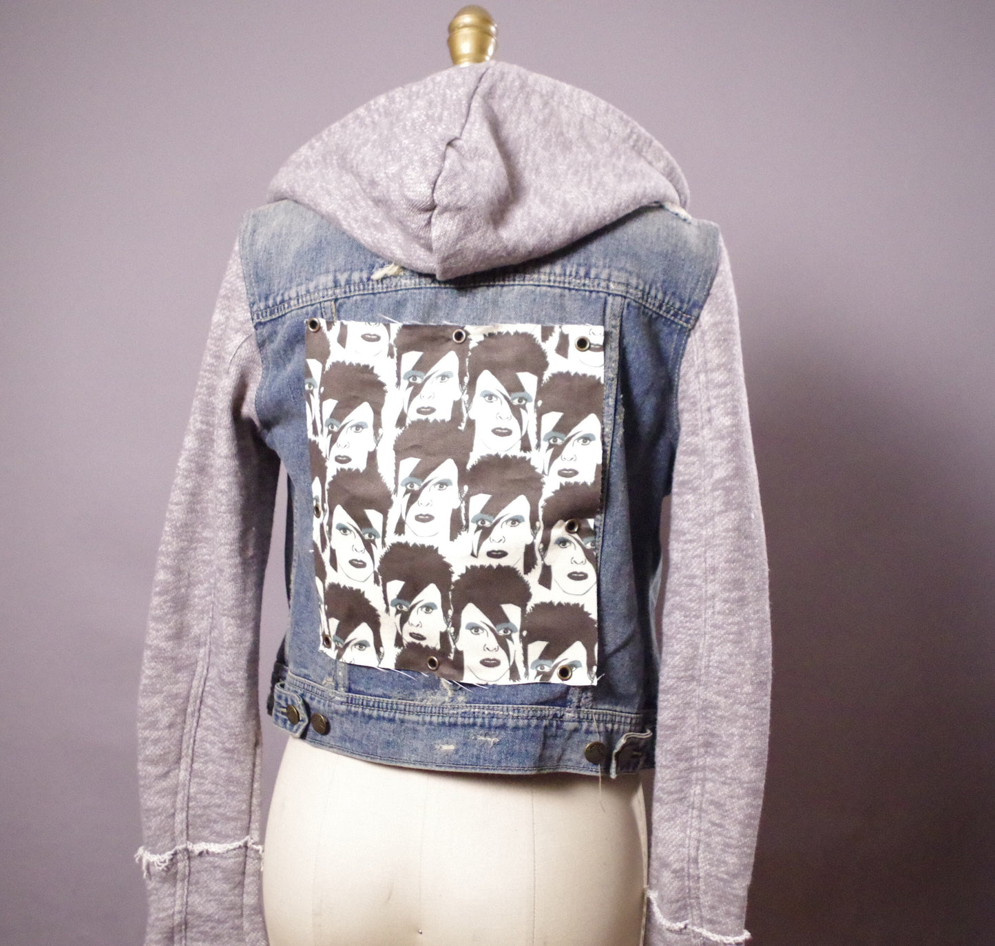 Punk rock Jean Jacket, OOAK Jean Jacket, Street Wear