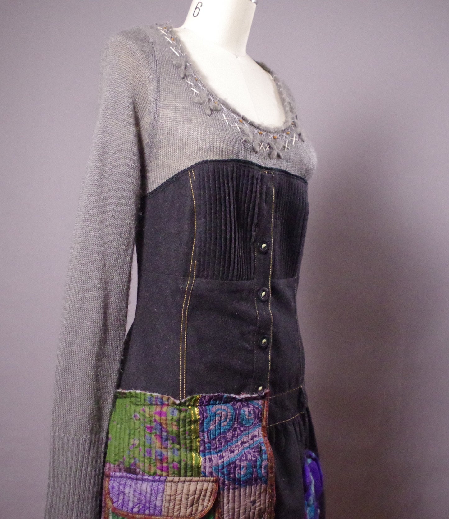 OOAK sweater dress, Up-cycled Unique Dress, Up-cycled Clothing