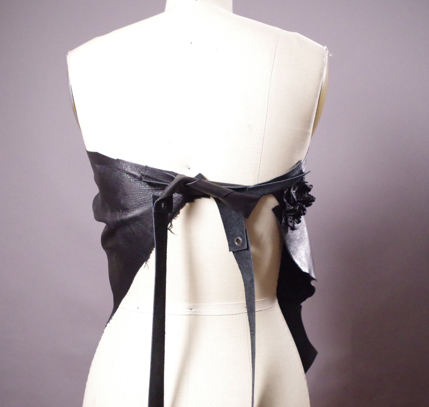 Multi use leather top, Festival leather halter top, Party leather halter top, Leather accessories