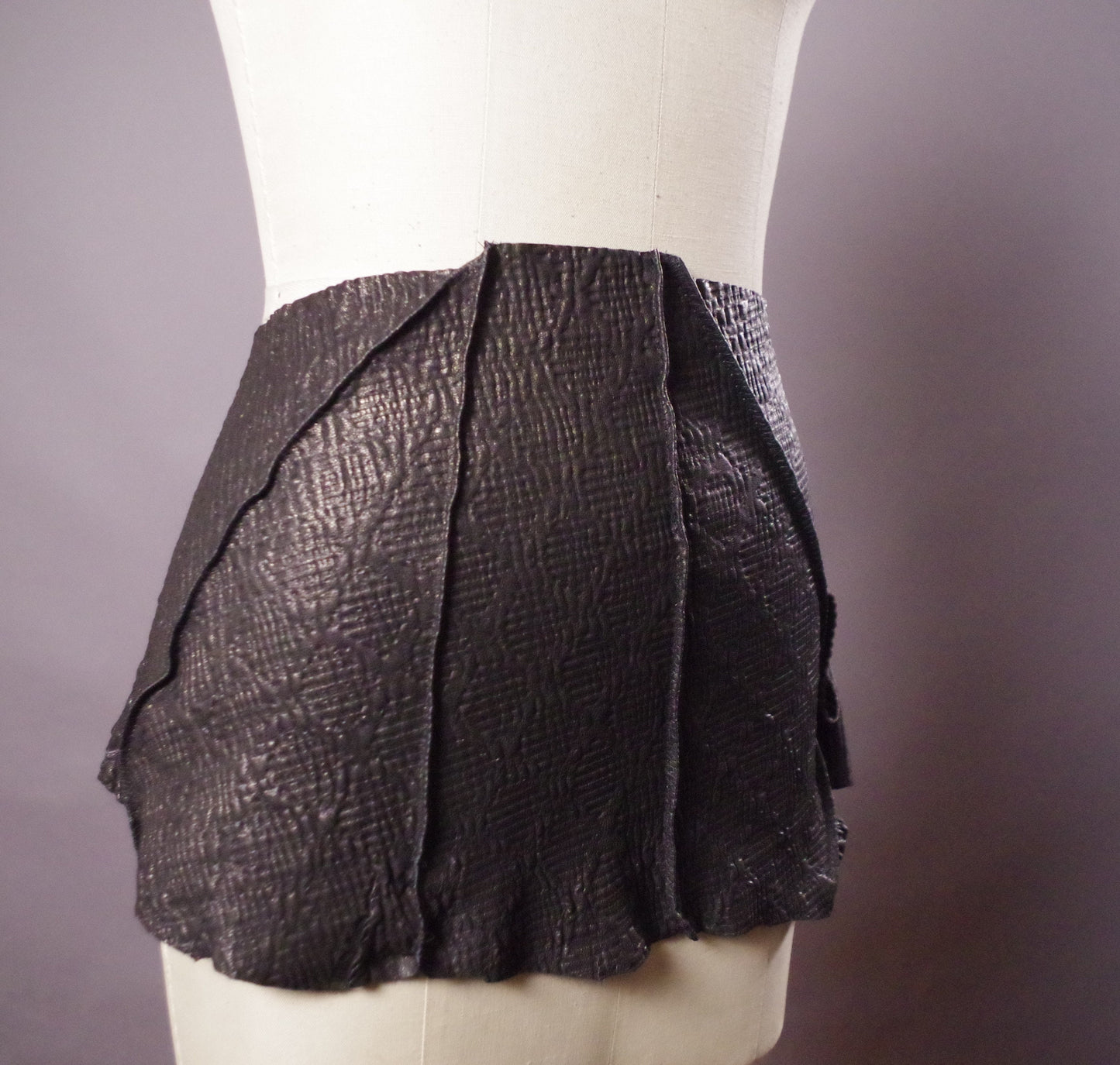 Genuine Leather Black Belt, Genuine Leather skirt belt, Women's leather wrap belts, Twisted leather belt skirt