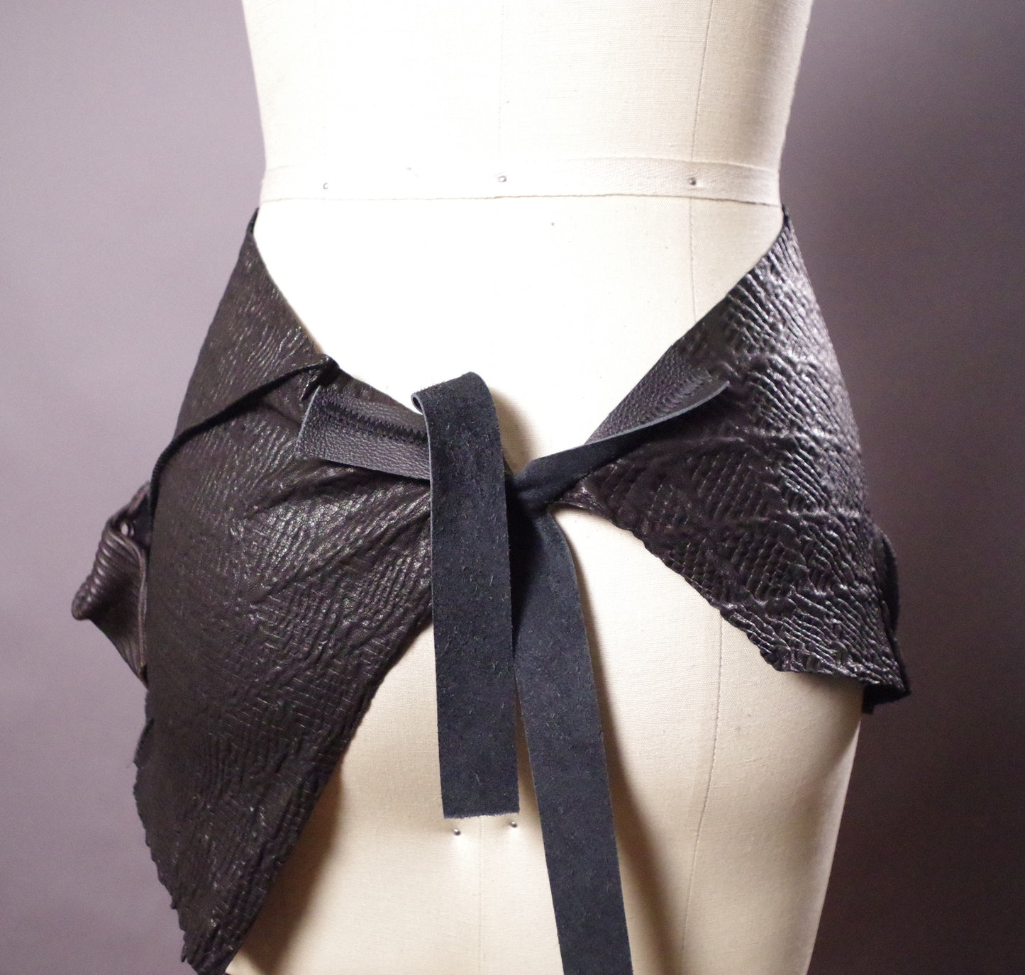 Genuine Leather Black Belt, Genuine Leather skirt belt, Women's leather wrap belts, Twisted leather belt skirt