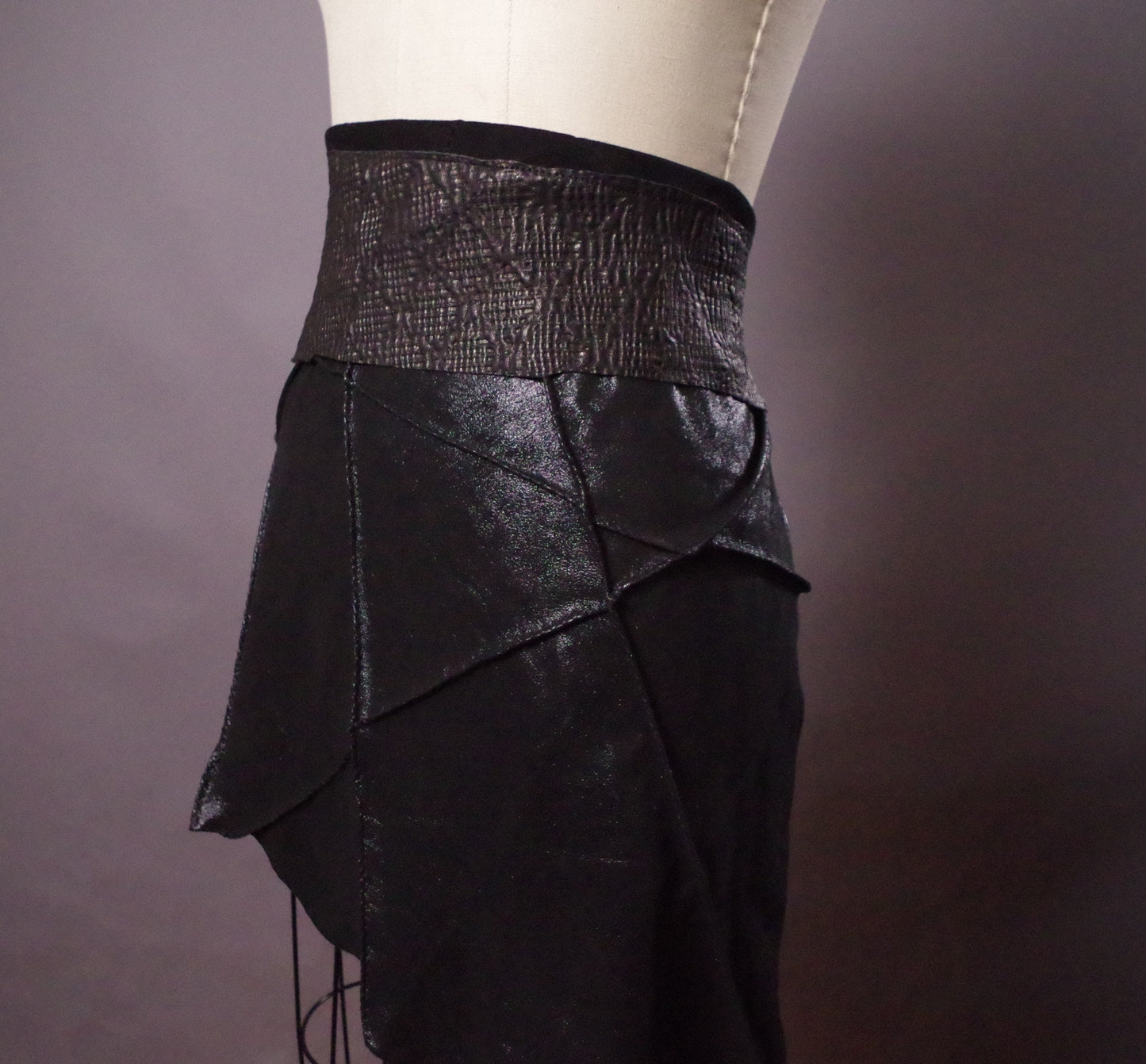 Genuine Leather Skirt Belt, Twisted Leather Belt, Women's Wrap Belt, Leather Accessories
