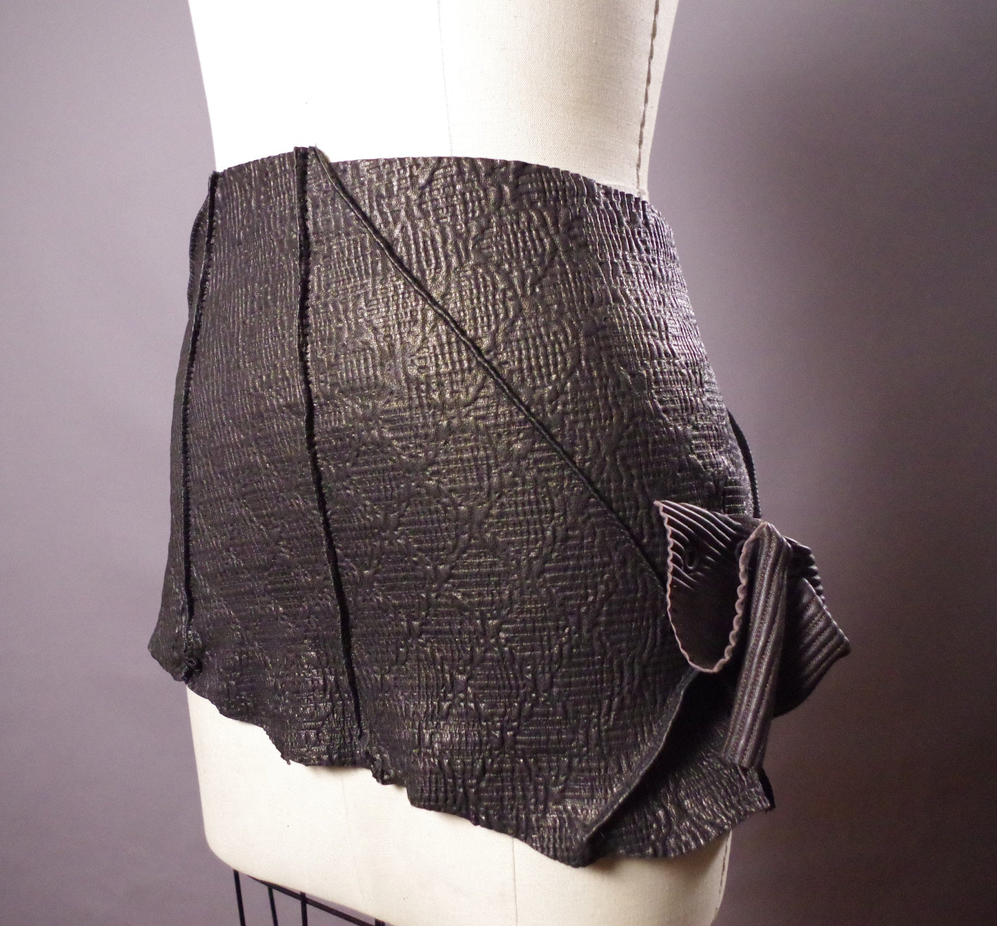 Genuine Leather Black Belt, Genuine Leather skirt belt, Women's leather wrap belts, Twisted leather belt skirt