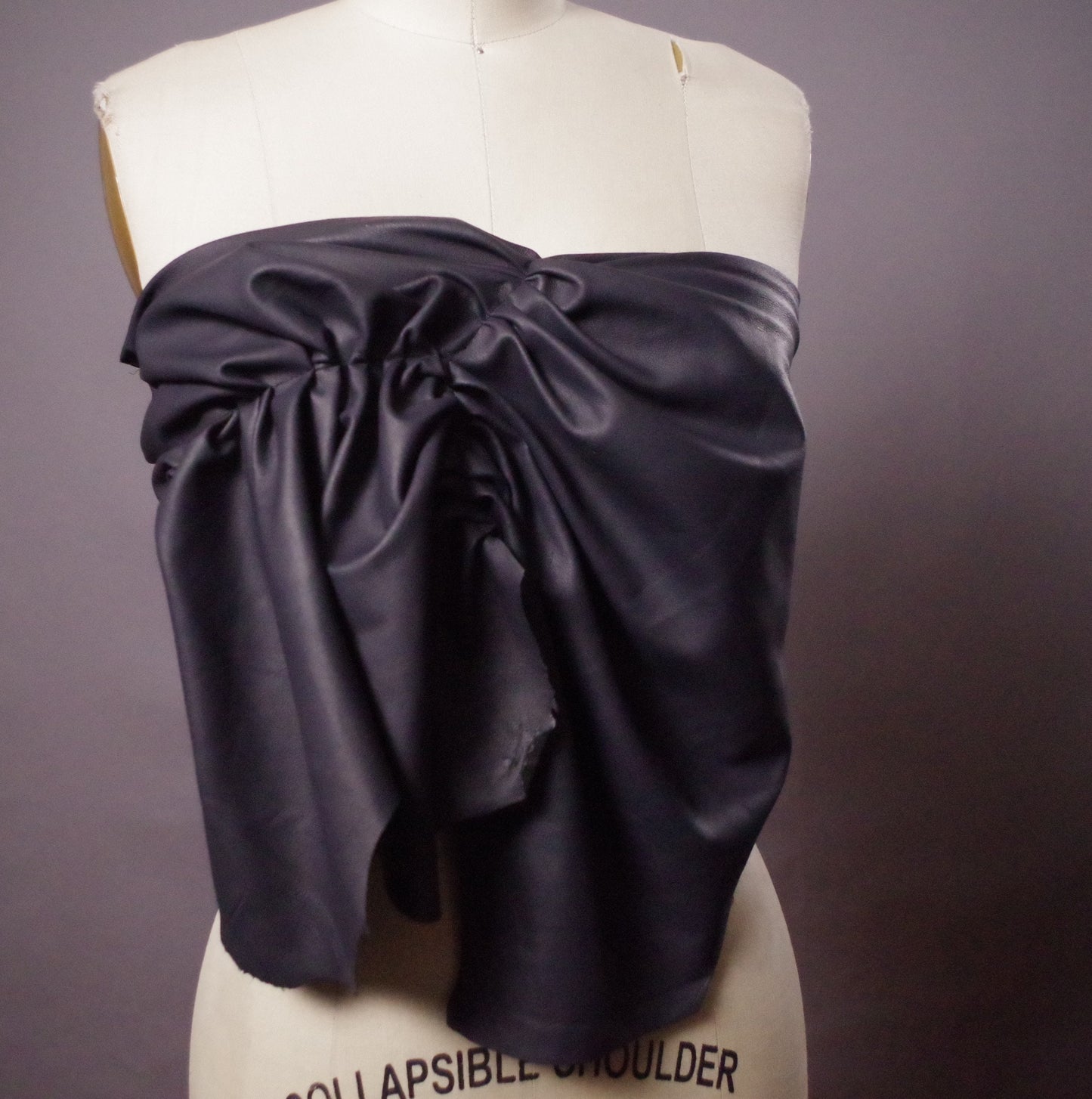 Genuine Leather Skirt Belt, Ruffled Black Leather Belt, Women's Wrap Belt, Leather Accessories
