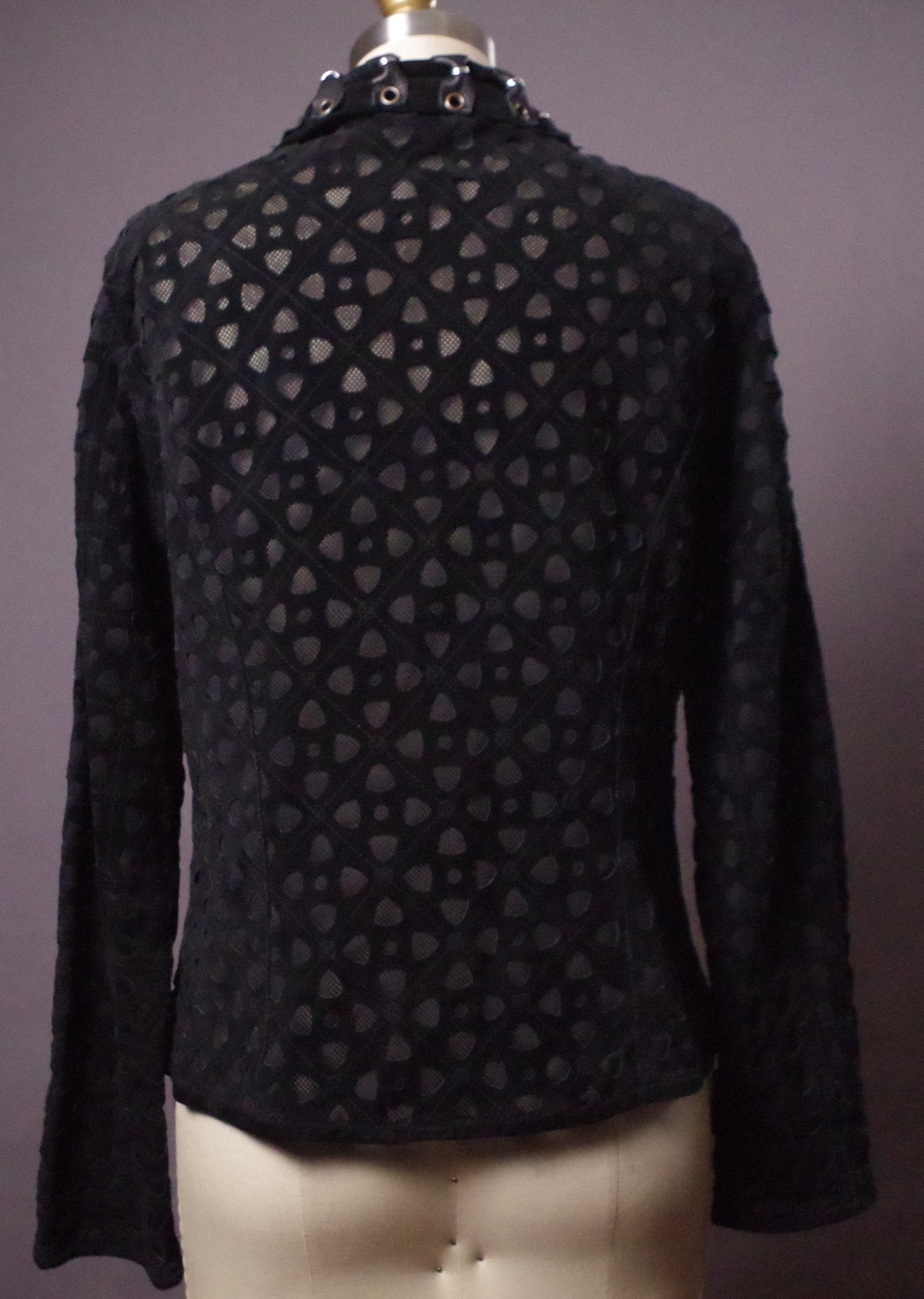 Laser cut Leather Jacket, Unique Women Leather Jacket, Goth Jacket, Alternative Clothes