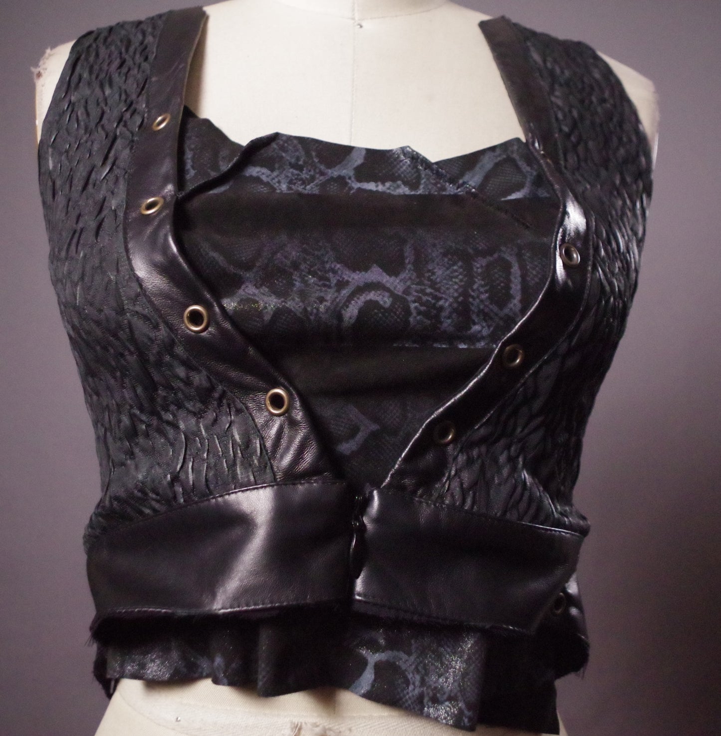 Genuine Leather crop top, Leather Corset top, Festival Bralette, Leather top