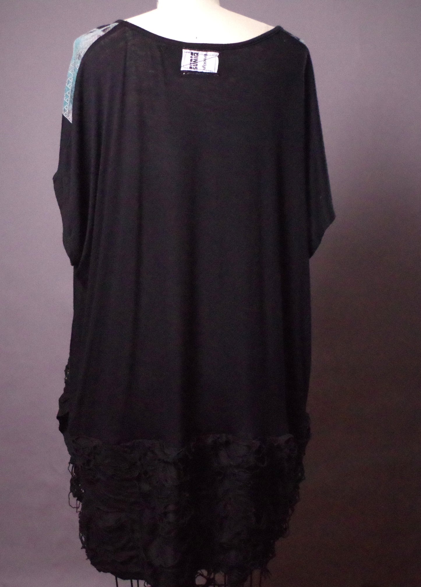 L Withcy Ripped tunic dress, Moon Print ripped tunic, Goth clothes