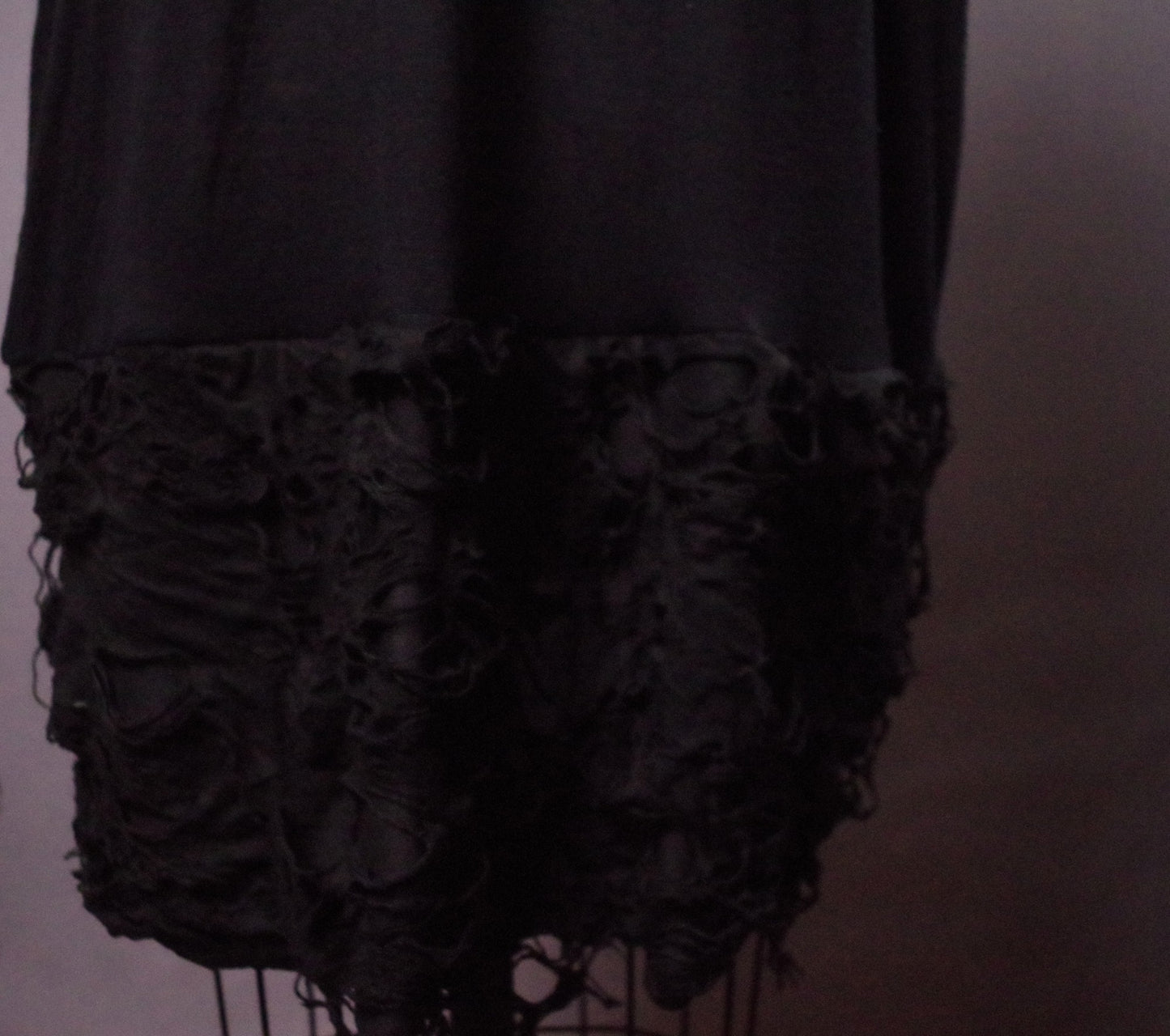 L Withcy Ripped tunic dress, Moon Print ripped tunic, Goth clothes