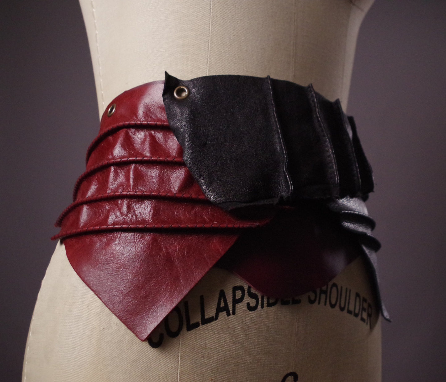 Genuine Leather Obi Burgundy Belt, Burgundy Leather Obi Belt, Women's Wrap Belt, Fashion Accessories