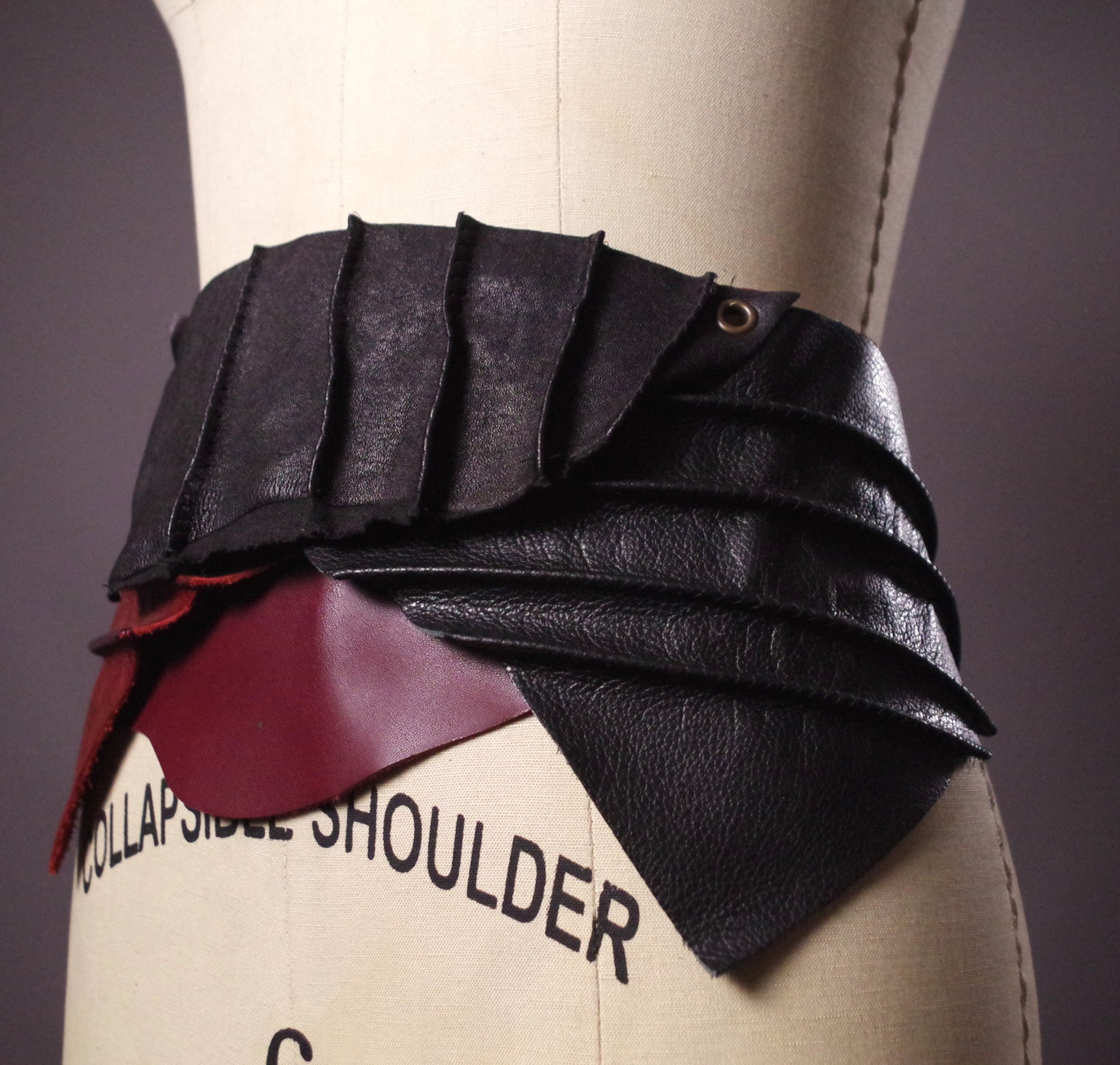 Genuine Leather Obi Burgundy Belt, Burgundy Leather Obi Belt, Women's Wrap Belt, Fashion Accessories