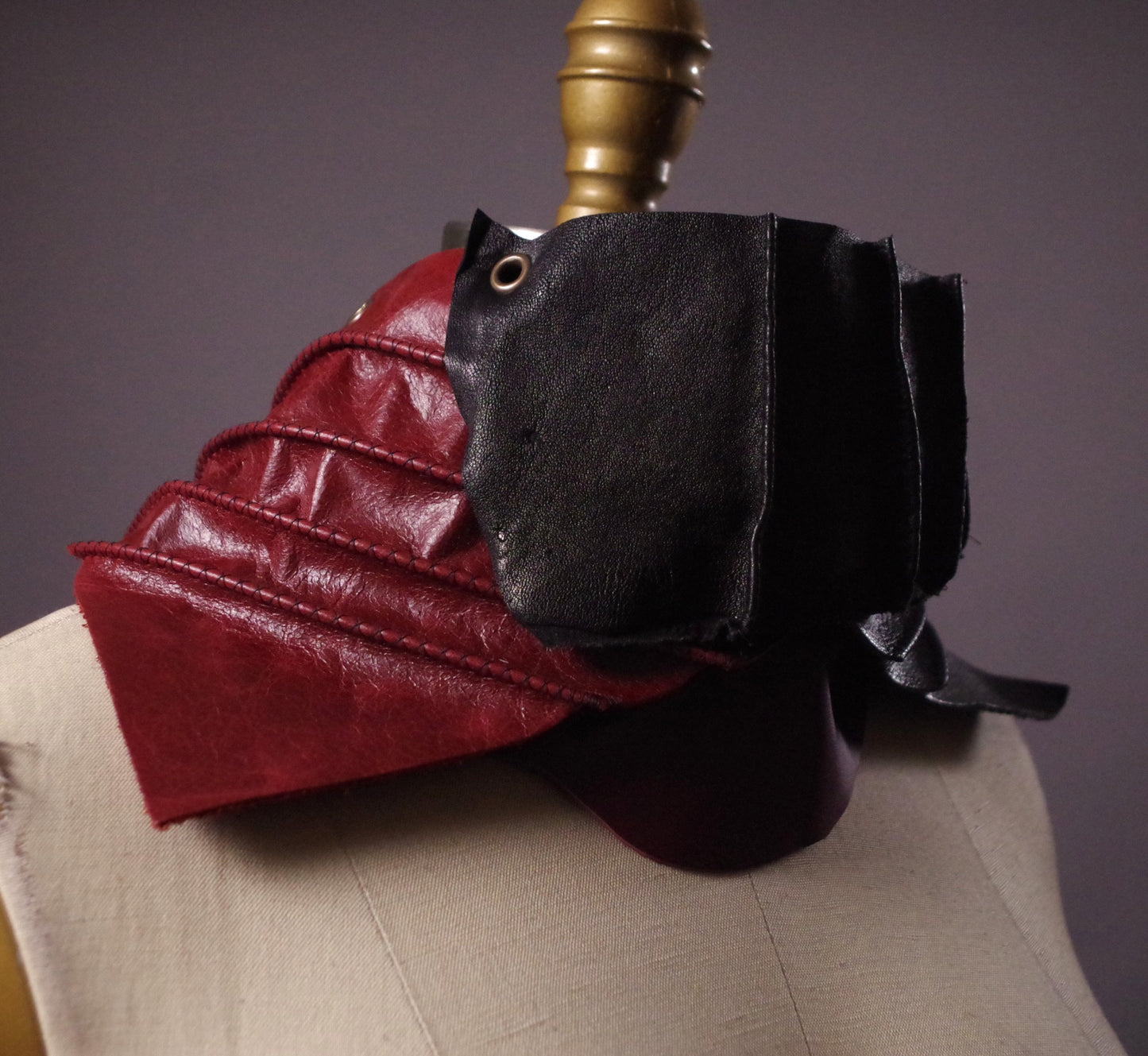 Genuine Leather Obi Burgundy Belt, Burgundy Leather Obi Belt, Women's Wrap Belt, Fashion Accessories