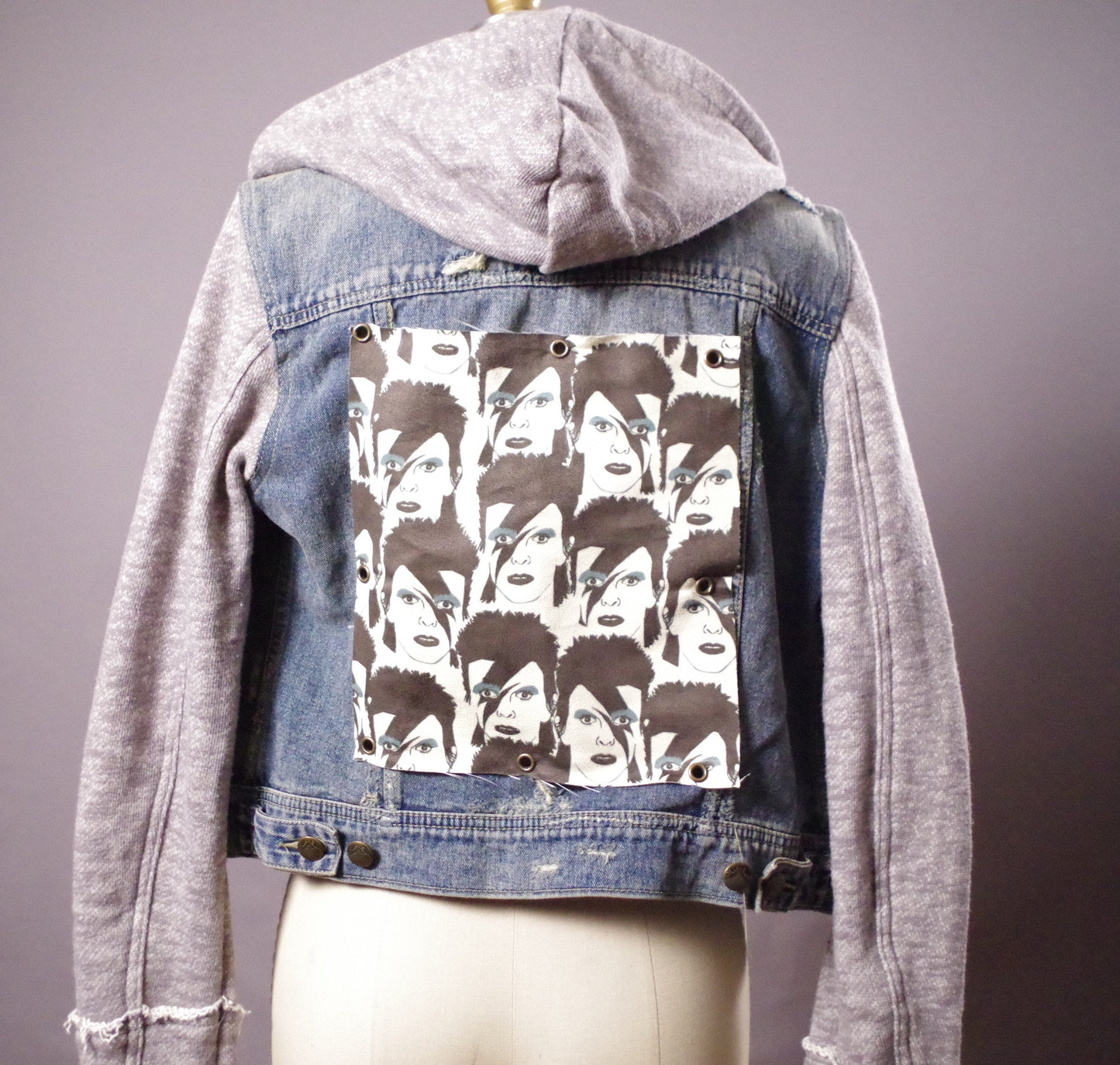 Punk rock Jean Jacket, OOAK Jean Jacket, Street Wear