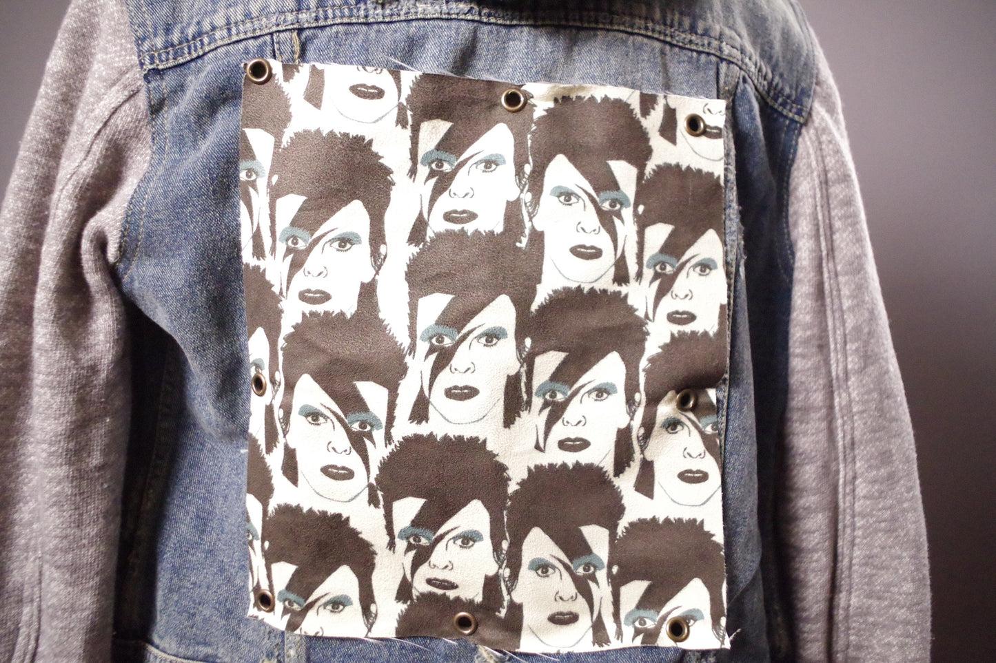 Punk rock Jean Jacket, OOAK Jean Jacket, Street Wear