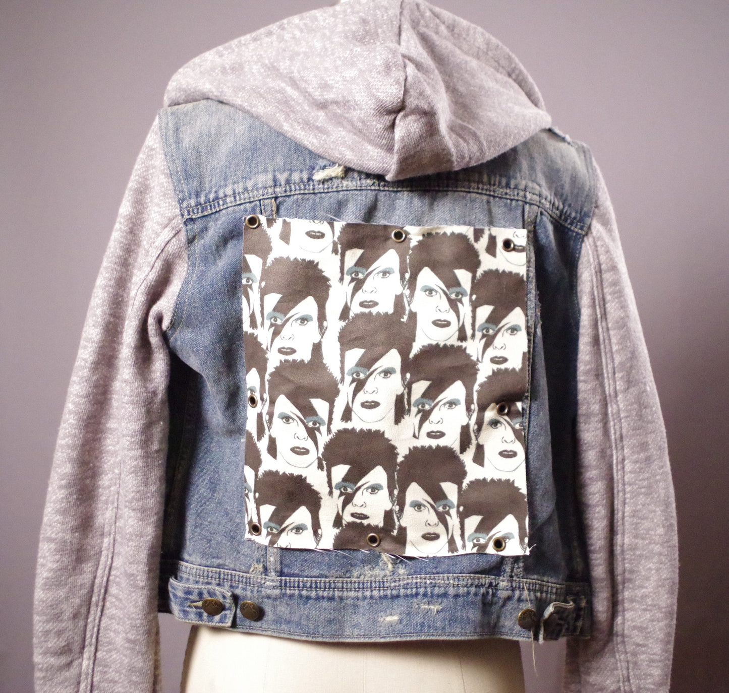 Punk rock Jean Jacket, OOAK Jean Jacket, Street Wear
