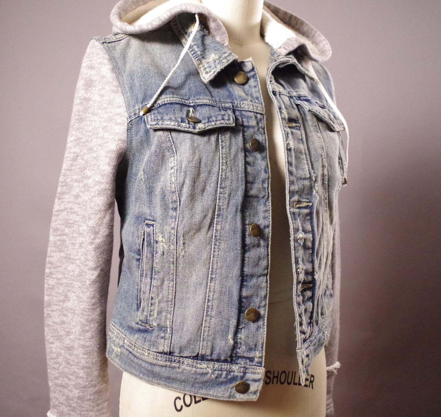 Punk rock Jean Jacket, OOAK Jean Jacket, Street Wear